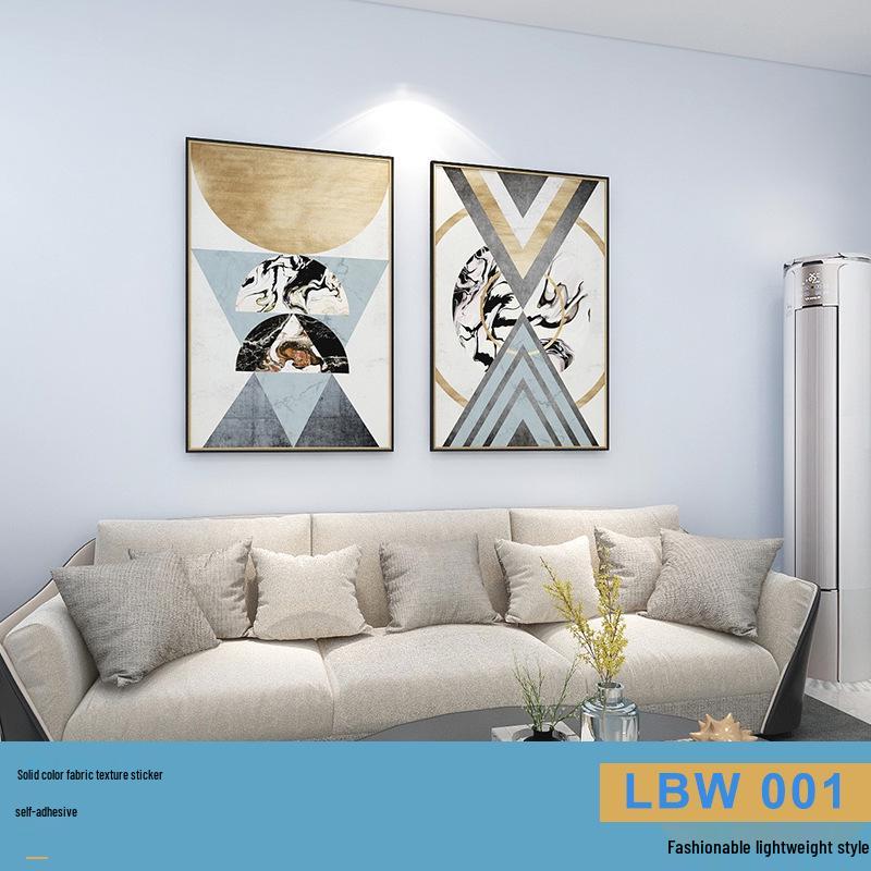 Solid Color Matte Wallpaper – Self-Adhesive, Waterproof, Washable, Thickened for Furniture Renovation