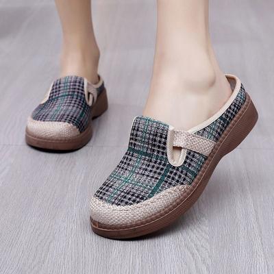 Мягкие женские тапочки Толстые Удобные С круглым носком Шлепанцы Летняя обувь для женщин Распродажа Дизайнерская Роскошная обувь Тренд 2025 Сандалии