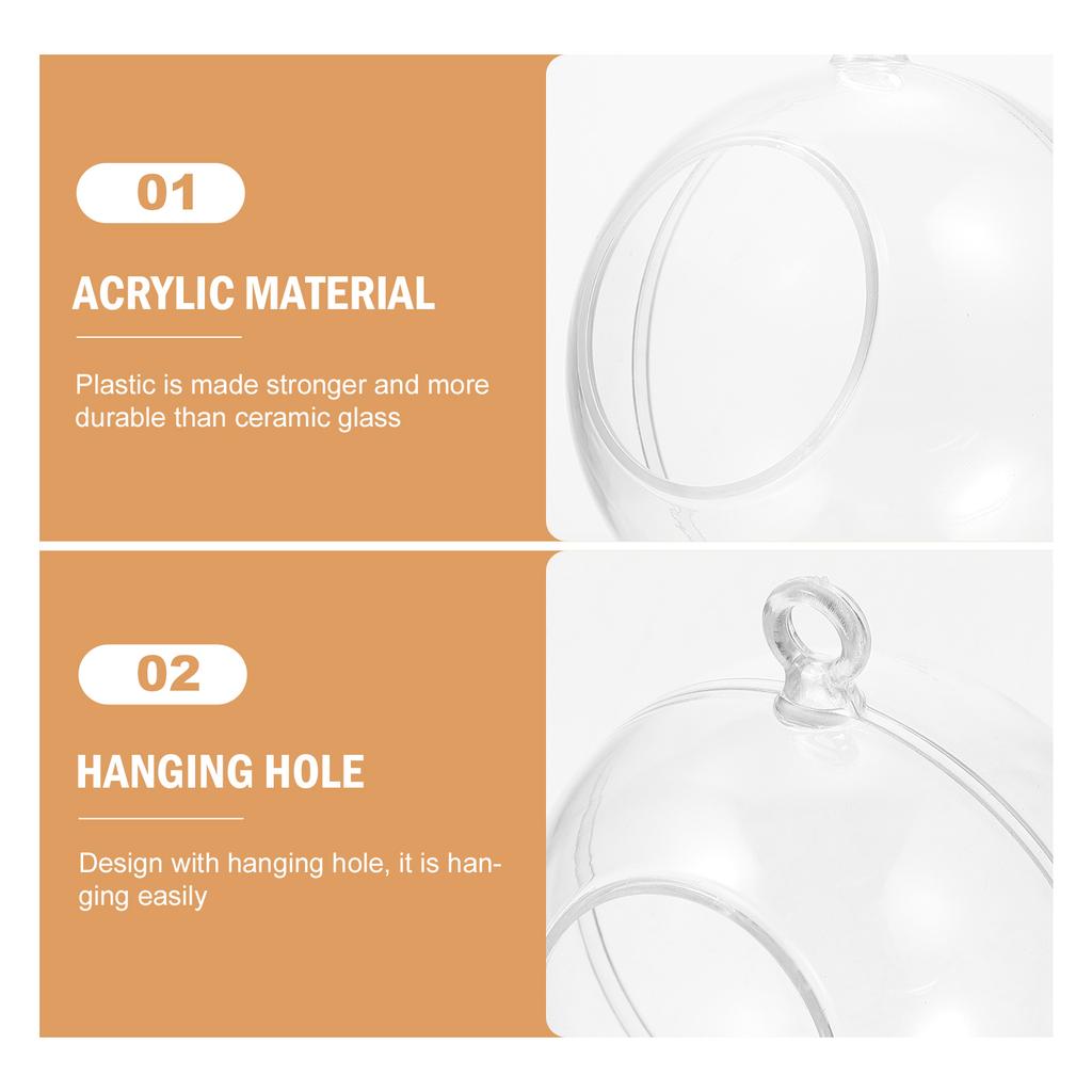 Hanging Tags Acrylic Ball Succulent Christmas Tree Decorative Ornament