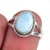 Natural Republic Larimar Gemstone 925 Solid Sterling Silver Gift Ring S.6 o4R27