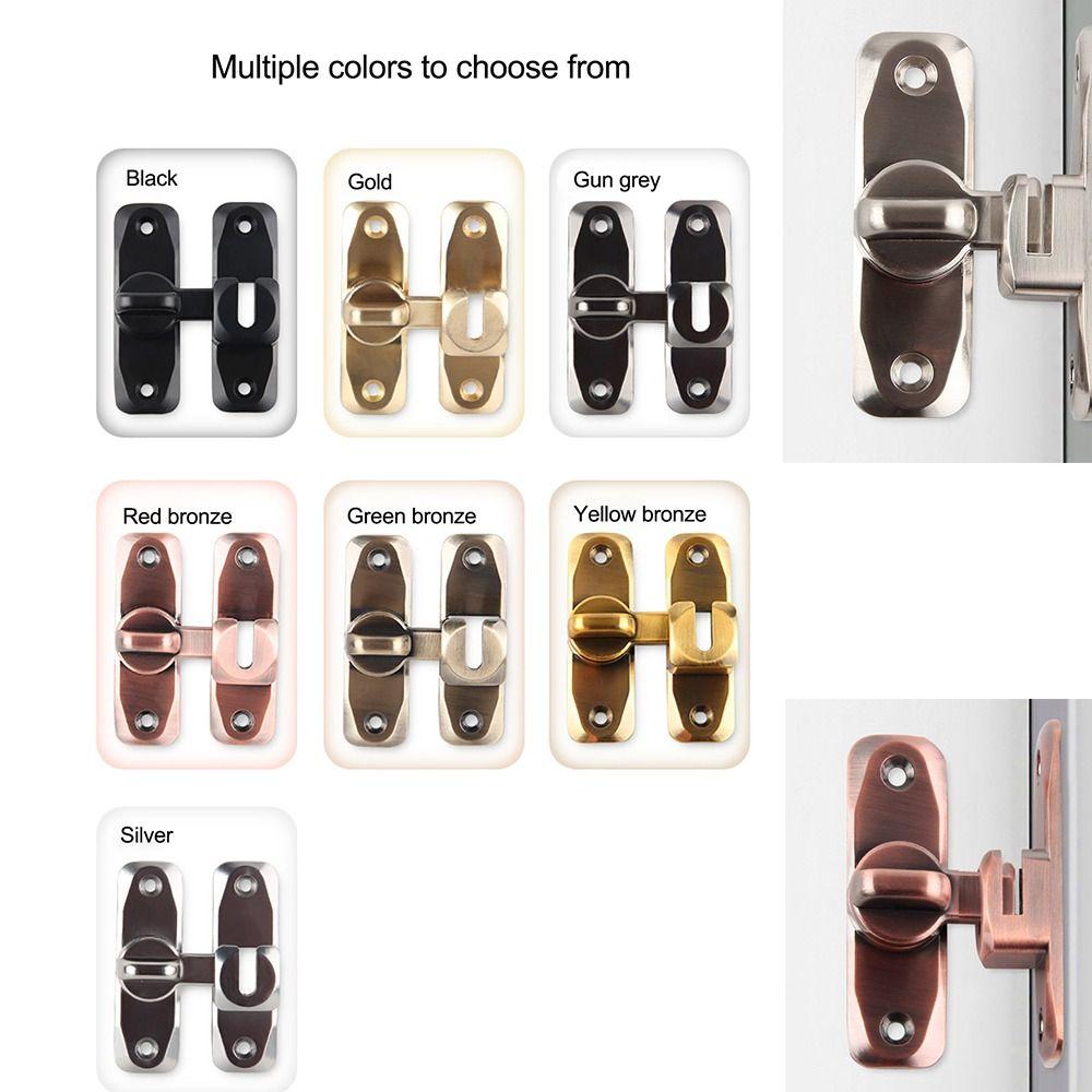 Flat Door Catch Anti-theft Door Bolt No Punching Door Lock Buckle Home