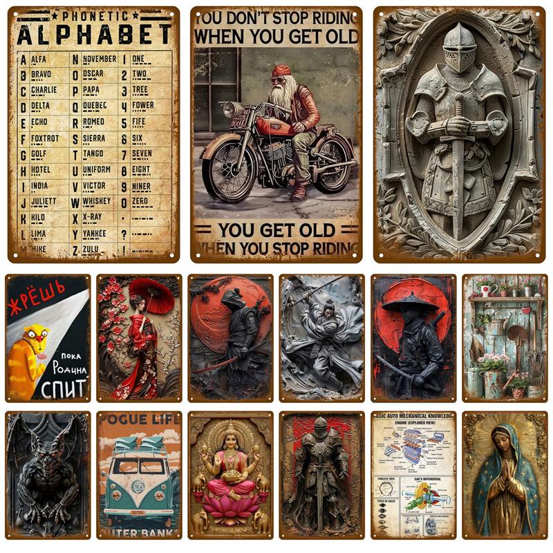 Винтажные Металлические Таблички для Бара Ванная Комната Дом Гостиная Дом Ретро Настенные Декоративные Элементы Роскошный Декор Интерьер Искусство Постеры Жестяные Таблички