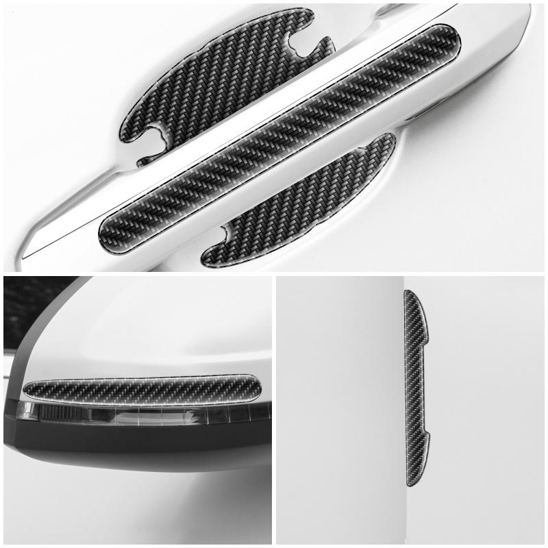 4/8 шт. Защитные наклейки от царапин на ручки дверей автомобиля для Mitsubishi Lancer ASX Outlander Delica Ralliart Competition Evolution