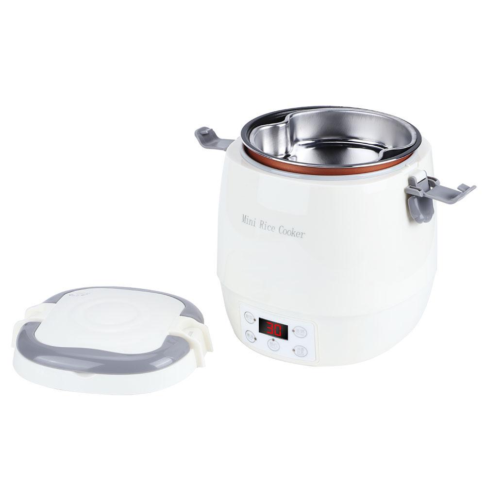 1.6L Портативная электрическая мини-рисоварка Smart Food Steamers для домашнего использования в автомобиле Зажигалка 12V