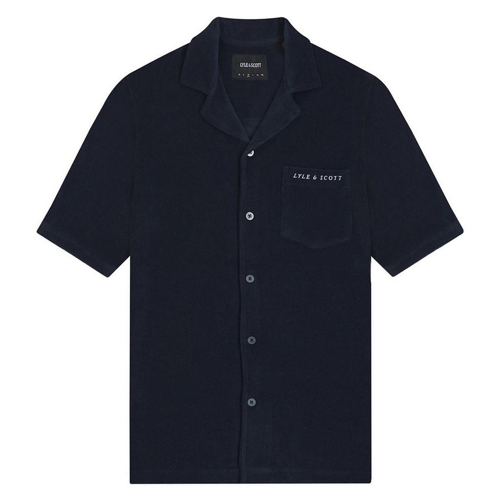 Lyle & Scott Mens Towelling Resort Shirt