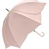 Nakatani женский длинный зонт лепестковый зонт Frera розовый бежевый однотонный зонт прыжкового типа с основной косточкой 60 см стекловолоконный зонт с одним касанием женский большой дешевый