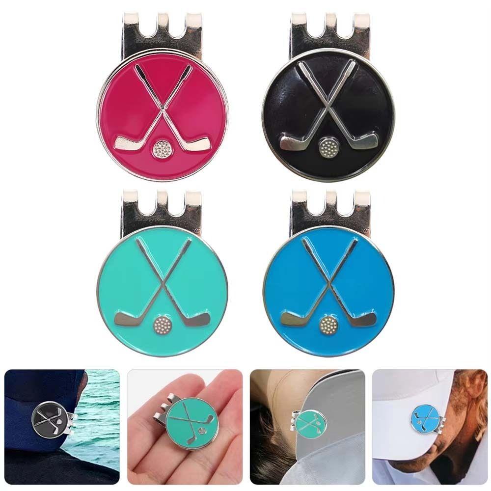 Removable Golf Ball Marker Magnetic Golf Cap Clips Portable Golf Hat Clip For Golfers