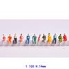 Sand Table Scene Railway Sitting Passengers Miniatures People Figures Seated Painted Model