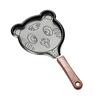 Мультяшная мини-сковорода с плоским дном, креативная сковорода с антипригарным покрытием, бытовая сковорода для завтрака, сковорода в форме животного, сковорода в форме сердца YLE475