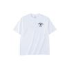 Letter Logo Printed Round Neck Short Sleeve T-Shirt Men Tops Snow-White 952328102-1