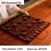 60# red sandalwood pieces with foldable leather board 50/60