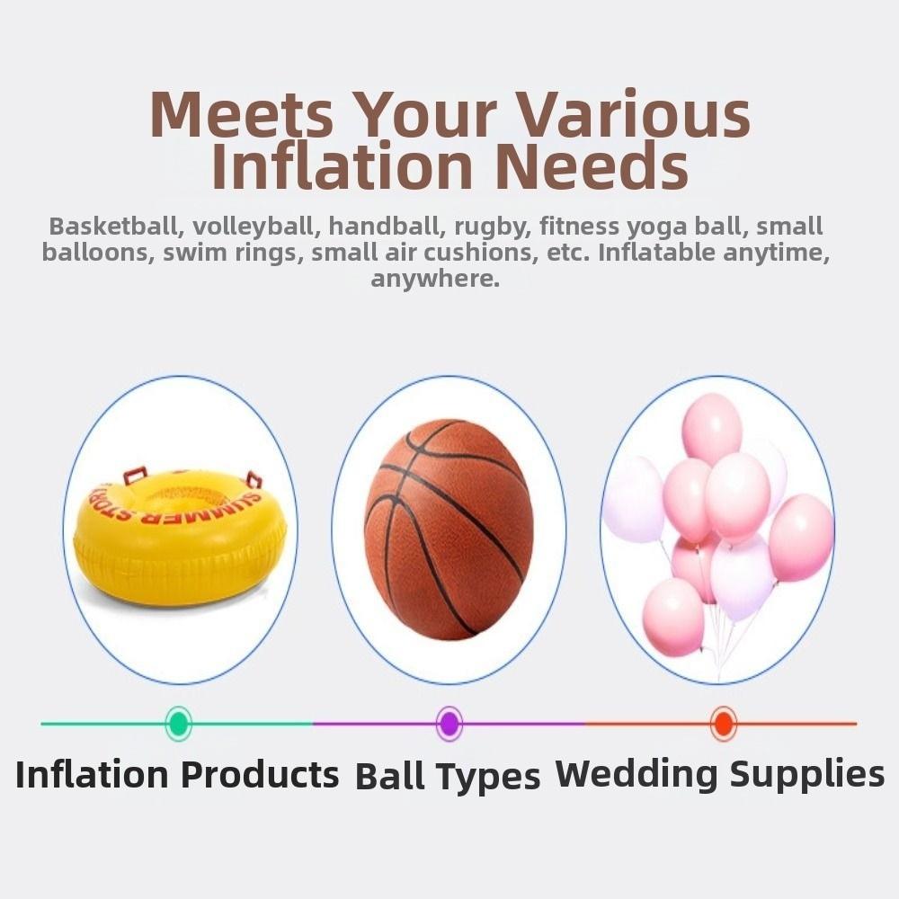 Lightweight Balloon Manual Air Pump 80PSI Bike Tire Inflator  Cycling Accessories