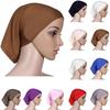 1 Pc Elastic Cloth Head Wrap Muslim Scarf Cap Women Cotton Turban Hijabs Hat