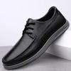 Модная Роскошная Мужская Обувь из Натуральной Кожи Повседневная Плоская Деловая Обувь Бренд Шнуровка Дизайнерская Обувь Инструментальная Обувь Удобная Мягкая Обувь для Ходьбы