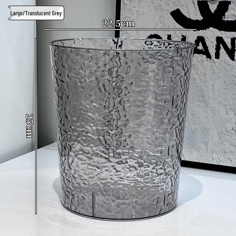 Large Transparent Grey Thickened Acrylic Flower Rehydrating Bucket Vase
