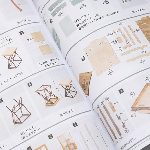 Руководство по эксплуатации на японском языке Robotime DIY Миниатюрный кукольный домик серии DGM Tsukurunsu® [Официальный продавец/включен японский язык] (Деревянная хижина)