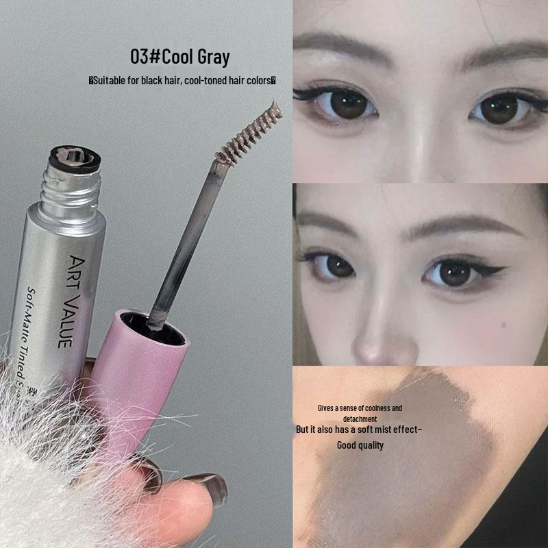 Арт Валью Мягкая Тушь-Тинт для Бровей с Эффектом Тумана: Стойкий, Подкручивающий, Корейский стиль, Усилитель бровей