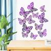 10 цветов 12 шт. бабочка серебряное зеркало украшение дома комната искусство 3D DIY наклейки на стену