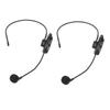Wireless Microphone Headset Noise Reduction Rechargeable 2.4G Dual Headset Mic System for Teacher Stage