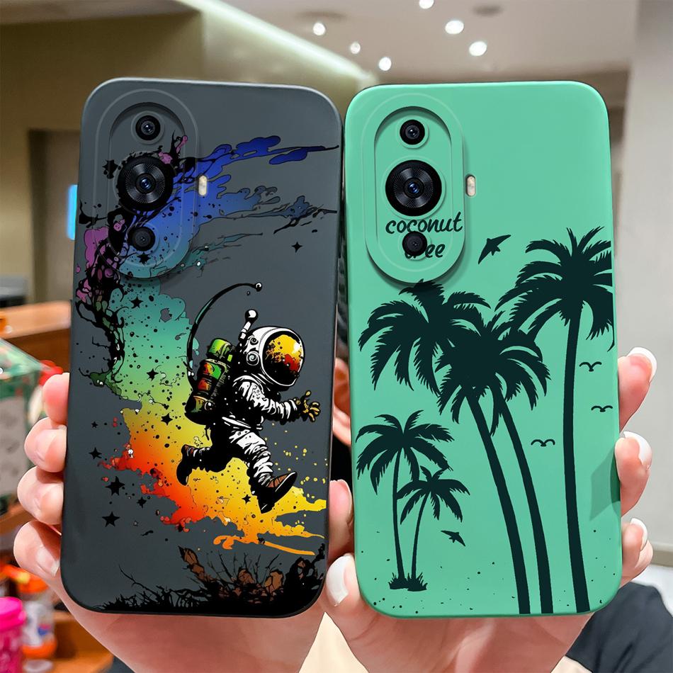 Чехол для телефона Huawei Nova 11 Pro Милый дизайн Полная защита Funda Для Huawei Nova11 11Pro Мягкие задние крышки из жидкого силикона