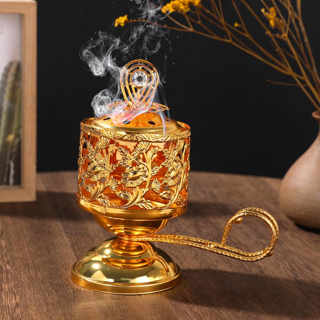 Угольный аромакуритель с подставкой для благовоний Праздничное собрание Ручной декоративный реквизит Ремесленный реквизит