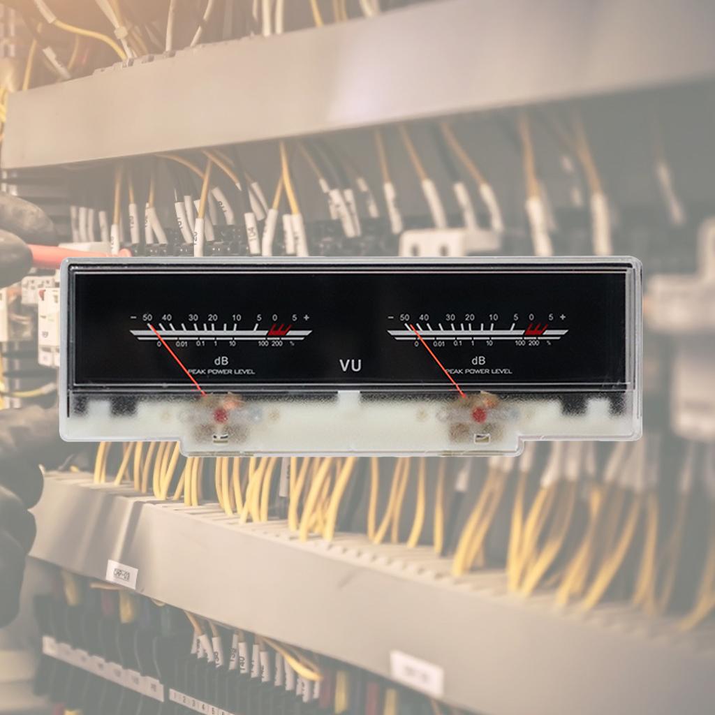 Practical VU Meter Dual Analog for Amplifier Preamplifier Adjustable Resistance
