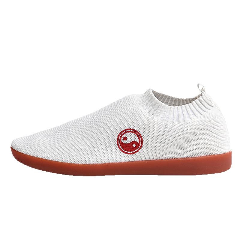 Tai Chi Shoes Men's Canvas Beef Tendon Sole Morning Exercise Shoes Women's Lightweight Breathable Martial Arts Practice Shoes Casual Tai Chi Practi