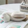 Big Ear Cute Rabbit Ceramic Soap Box Bathroom Drainage Soap Dish Storage Wash Desk Ornaments Decor Home Decoration Accessories