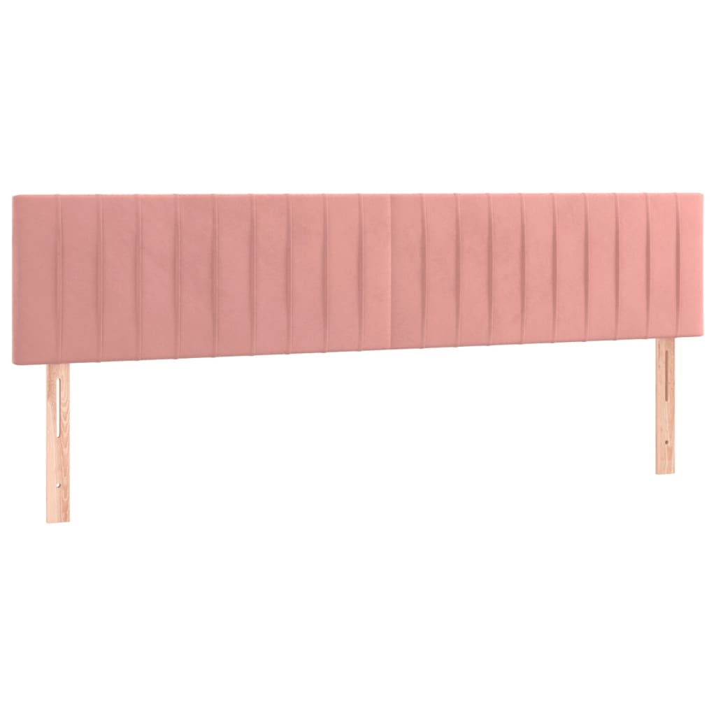 Pink Bed Frame without Mattress 120 x 190 cm Velvet