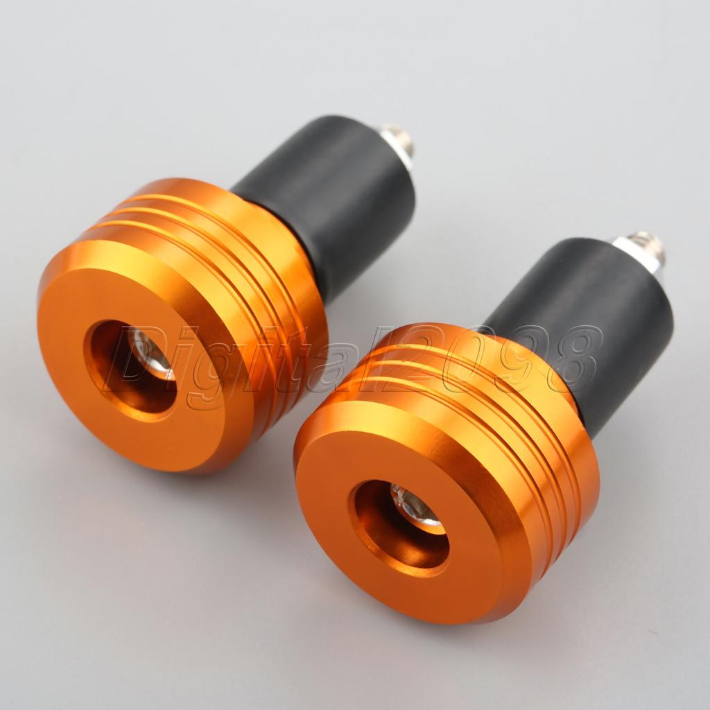 7/8" CNC Motorcycle Handlebars Bar Ends Grips Slider Vibration Heavy Weighted Handlebar Slugs Plug Handle Bar Sliders Dirt