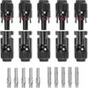 10 Pairs Solar Connector MC4 1000V Solar Plug 30A for PV Cable Connection UV Resistant IP67 Male Female Connector