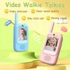 2PCS High-definition Screen Kids Video Walkie Talkie Video Walkie Talkies  Hiking Activities