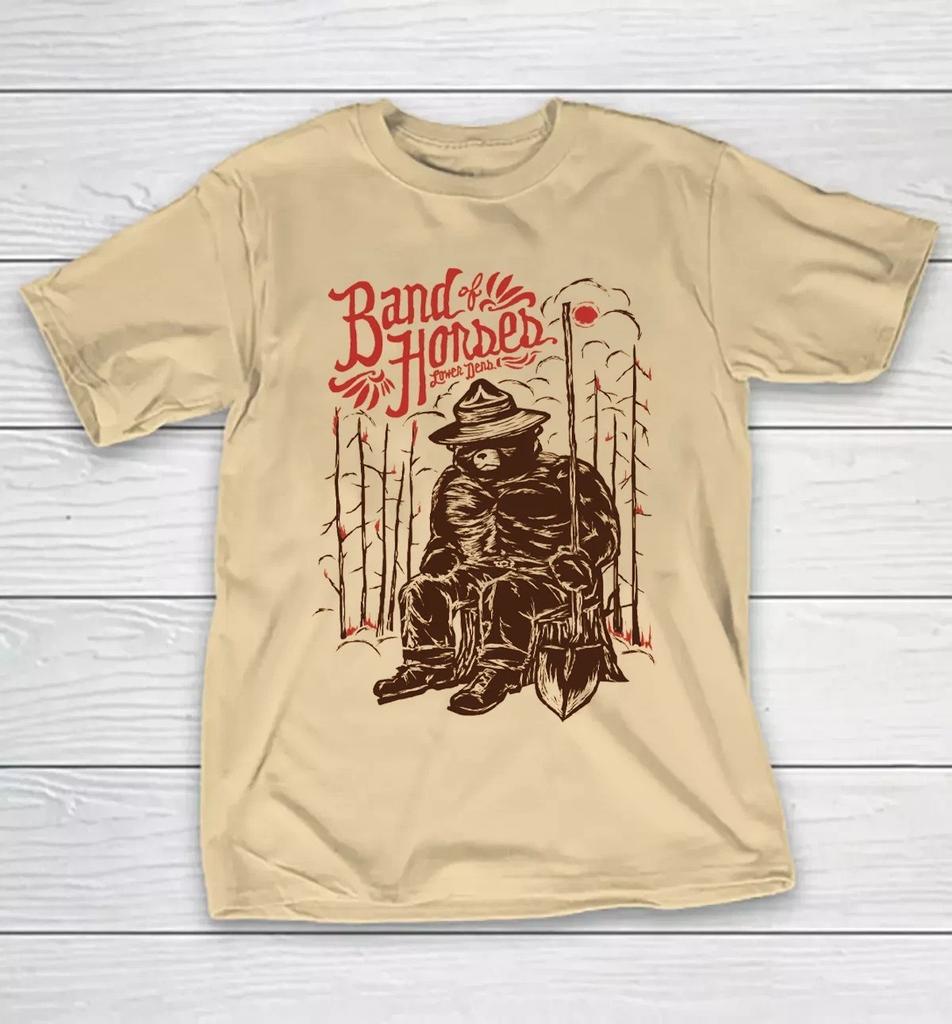 Hot Rare Band of Horses Band Lower Dens Beige S to 5XL Shirt SG485