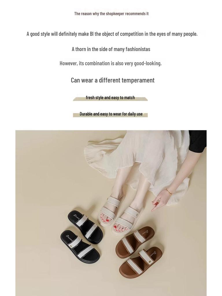 Женские суперкомфортные римские пляжные сандалии на одном ремешке - Летняя мода 2024