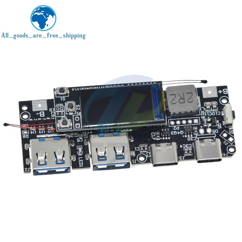 1/3PCS QC4.0 QC3.0 LED Dual USB 5V 4.5A 22.5W Micro/Type-C USB Mobile Power Bank 18650 Charging Module Temperature Protection