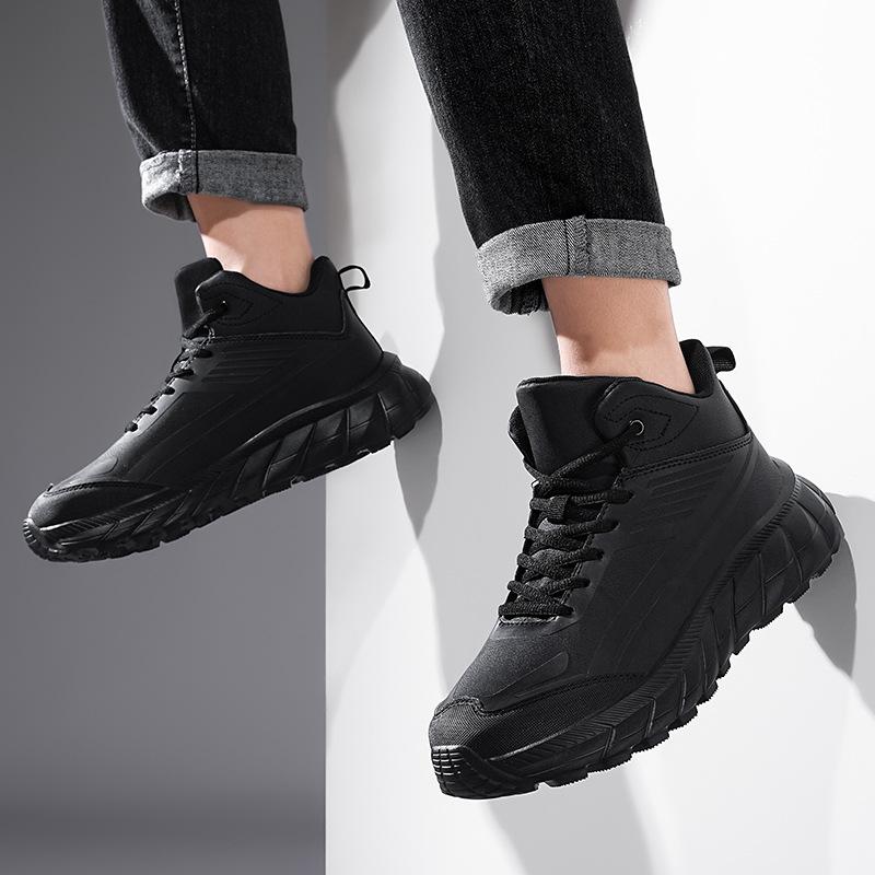 2024 Large Size Autumn and Winter Men's Shoes Waterproof Cotton Shoes Men's Snow Boots Warm and Cold-proof High-top Sports Shoes In Stock