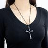 Women Gothic Black Cross Necklace Accessories