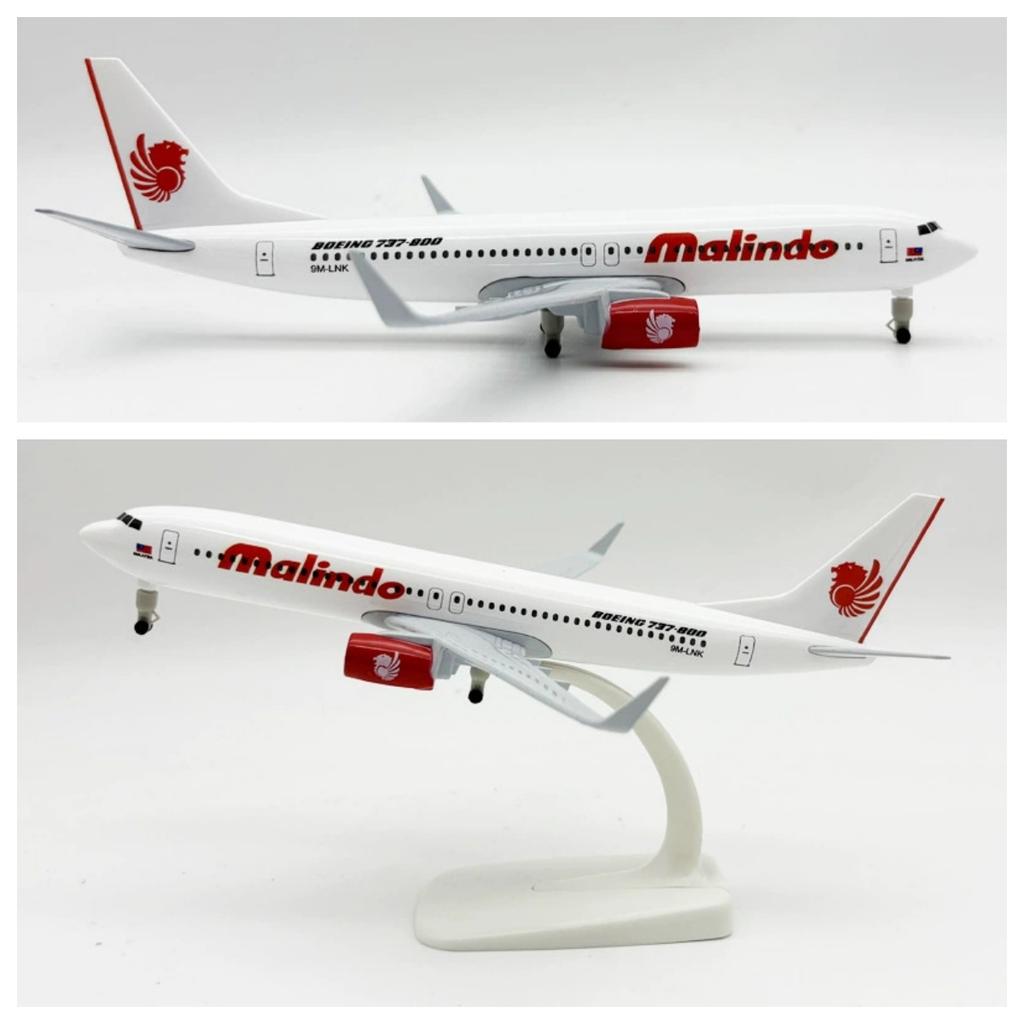 20СМ Malindo Airlines 737 B737-800 Airways Сплав Металл 1:400 Модель самолета Литая модель самолета и колеса Самолет