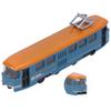 Blue Kids Alloy Trolley Bus Toy - Simulation Pull Back Model for Decoration and Birthday Gift