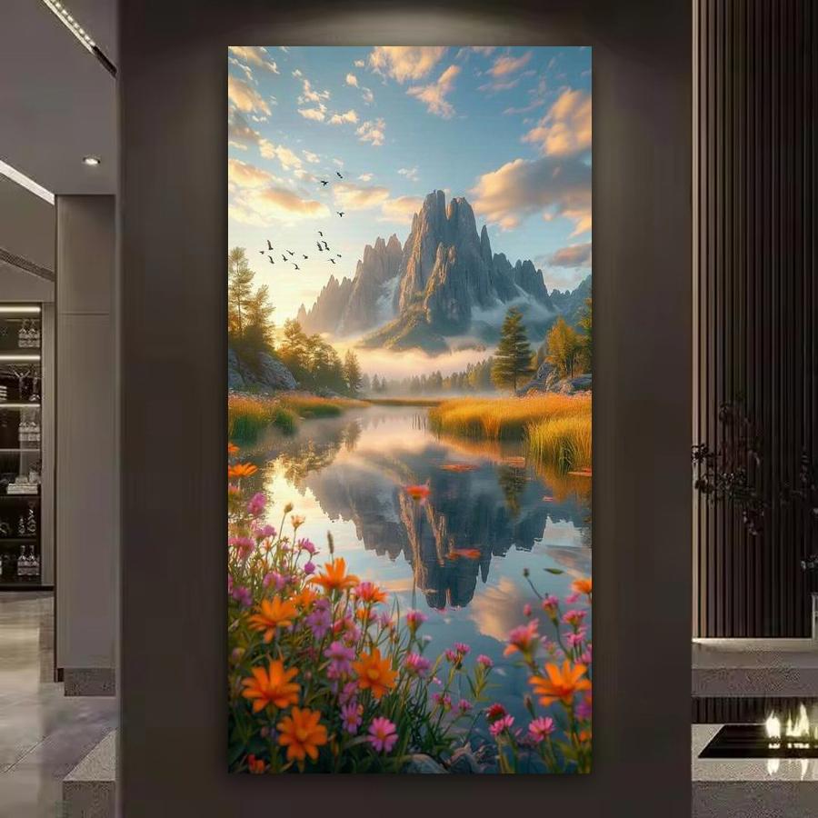 Diamond Mosaic Embroidery Natural Scenery Mountain and Sea Large Size Diamond Painting New Collection Diy Full Drill Jewelry Cross Stitch Kits