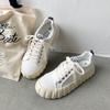 Canvas Shoes for Women Platform Sneakers Lace Up Walking Shoes Students Wild Chunky Sneakers Fashion Women's Vulcanized Shoes