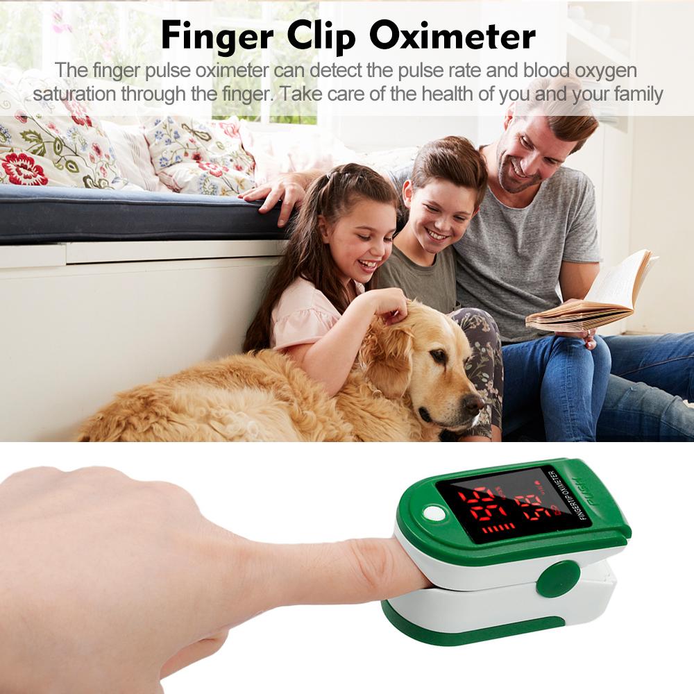 Пульсоксиметр на палец со светодиодным цифровым дисплеем для измерения частоты пульса, насыщения крови кислородом, мониторинга в палате, домашнего здравоохранения