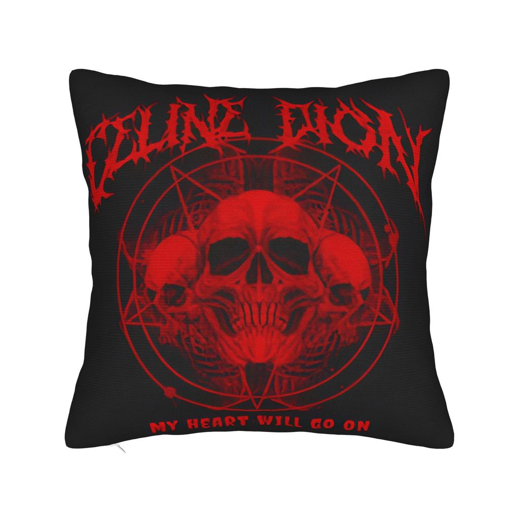C-Celineds Dion Metal Pillow Case Comfy Pillow Cover Funny Pillowcases For Couch Sofa Bedroom