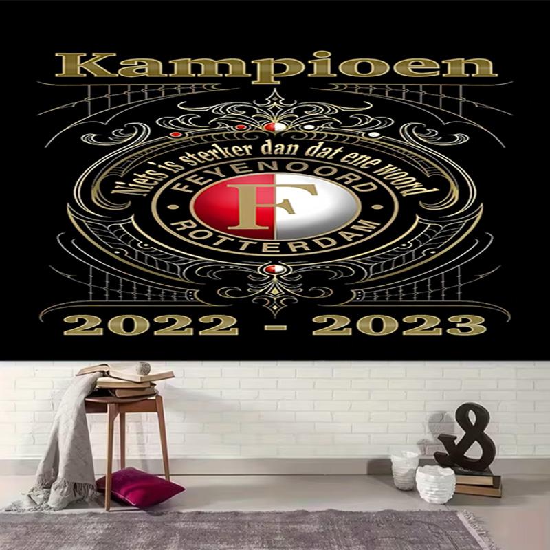 1pc Feyenoord Rotterdam logo Tapestry, Living Room, Bedroom, Office, Party Decor, Ideal Festive Gift