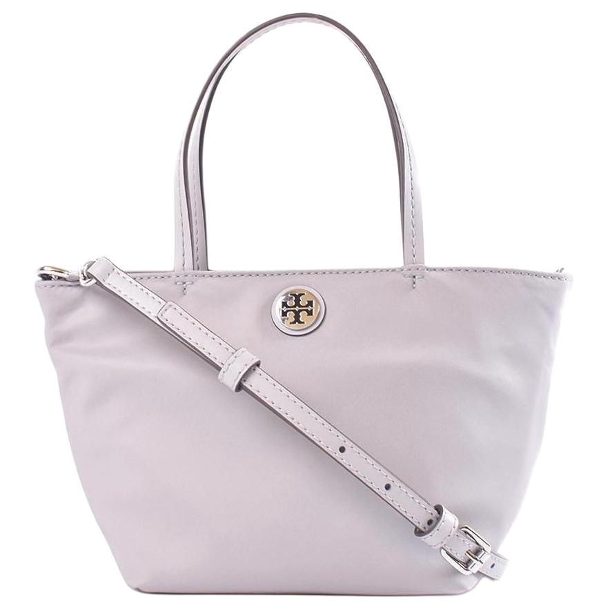 Tory Burch Легкая сумка-тоут для покупок Нейлоновая сумка-тоут Маленькая женская сумка-тоут Серая 167913-029