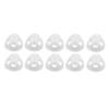 10pcs Ear Hearing Amplifier Domes Transparent Piece Open Domes Soft Silicone Replacement Domes