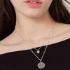 J.Lauren Heart Evil Eye Silver Necklace N01139