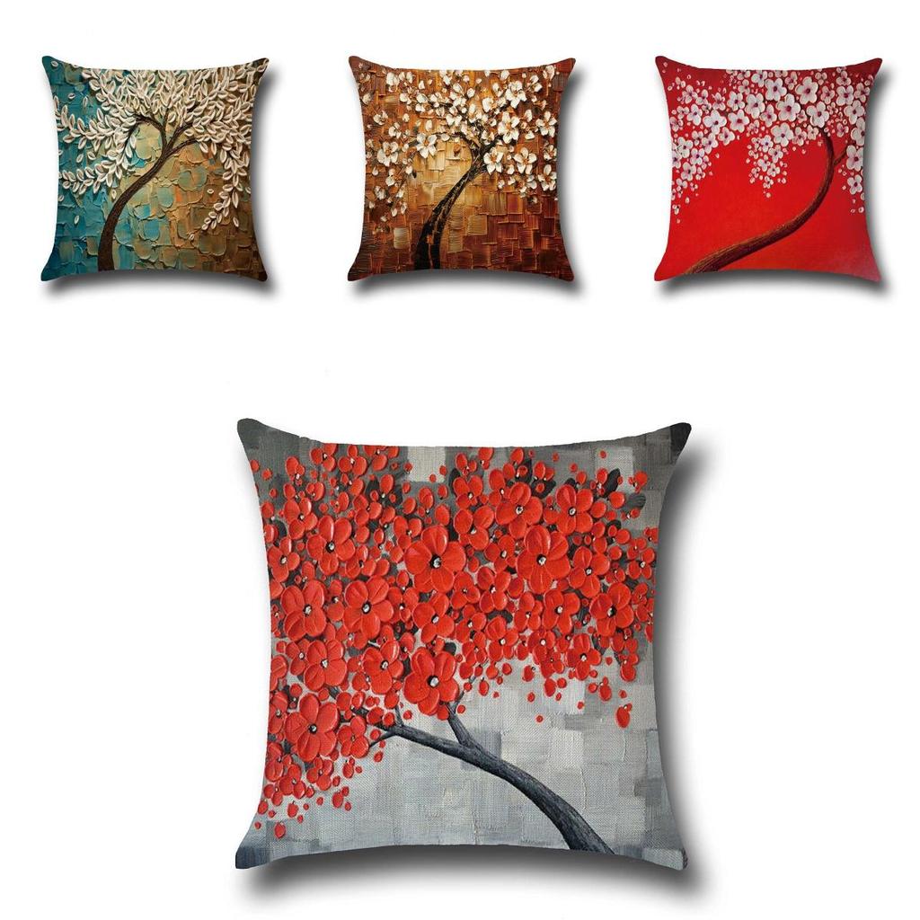 Modern 3d Flower Throw Pillowcase For Living Room Couch Bedside Home Accessory