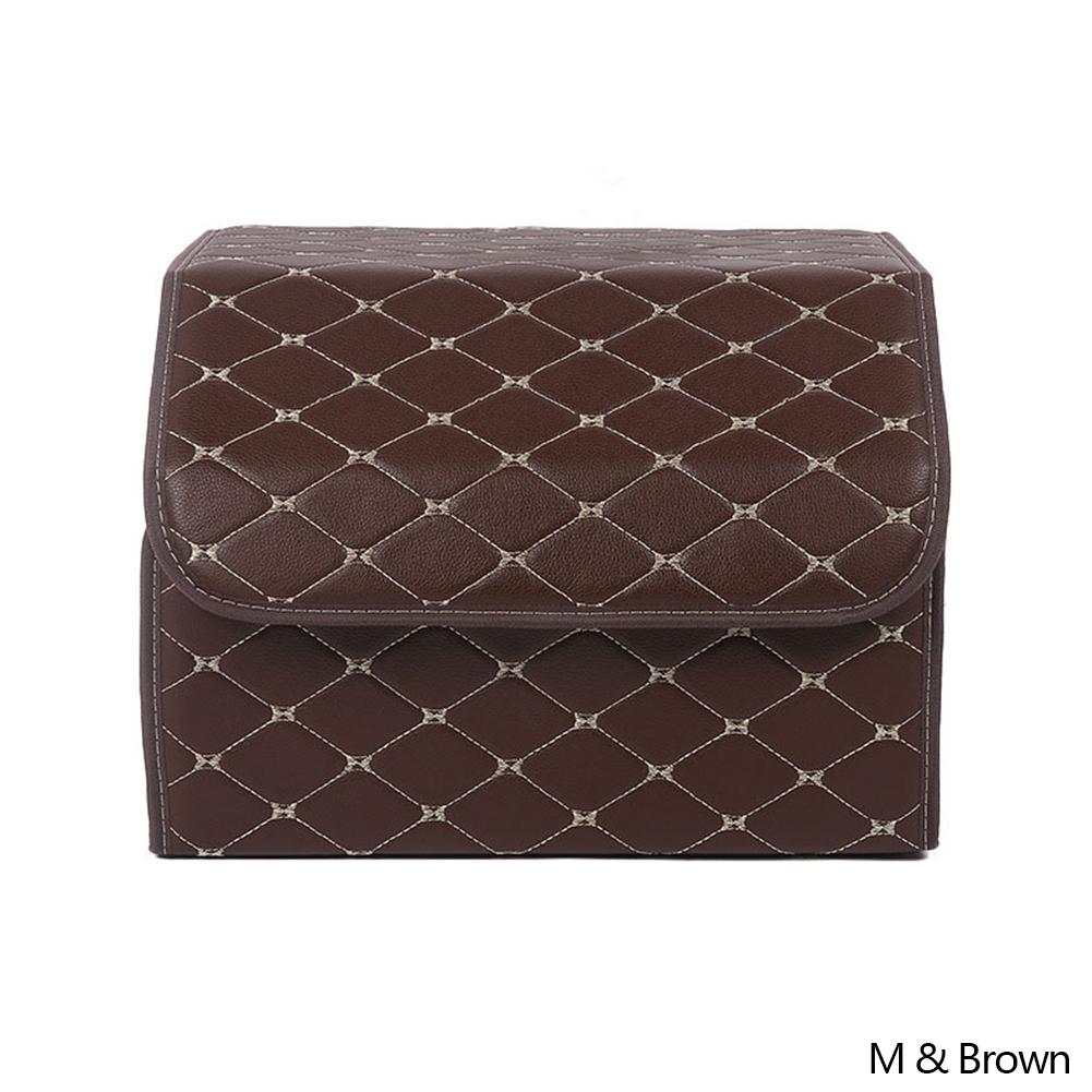 Новый большой вместительный органайзер для багажника автомобиля, многофункциональная сумка для хранения инструментов, кожаная складная сумка для хранения вещей