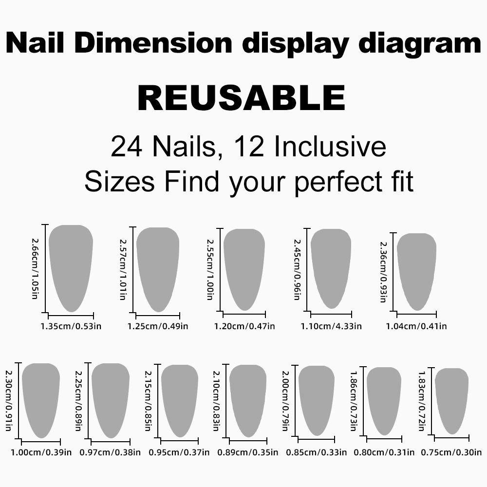 Длинные миндалевидные накладные ногти французский накладной маникюр Ниалс Нажмите на ногти дома